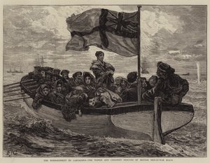 The Bombardment of Cartagena, the Women and Children rescued by British Men-of-War Boats